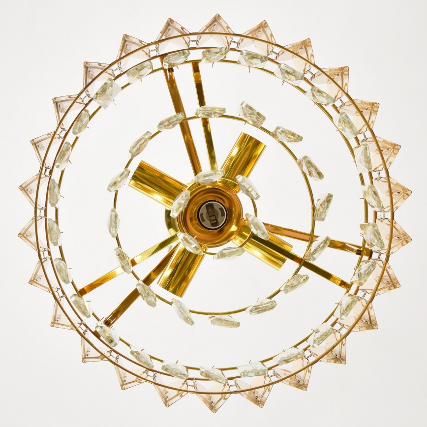 Brilagi - Lysekrone på kæde CRISTAL 5xE14/40W/230V Ø 38 cm