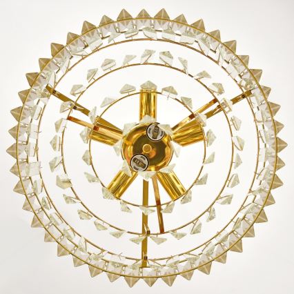 Brilagi - Lysekrone på kæde CRISTAL 5xE14/40W/230V Ø 45 cm