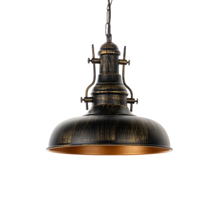 Brilagi - Lysekrone på kæde PYRONIC 1xE27/40W/230V Ø 32 cm bronze/patina