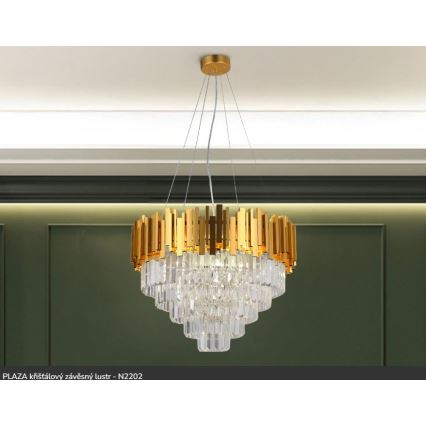 Brilagi - Lysekrone på ledning PLAZA 9xE14/40W/230V