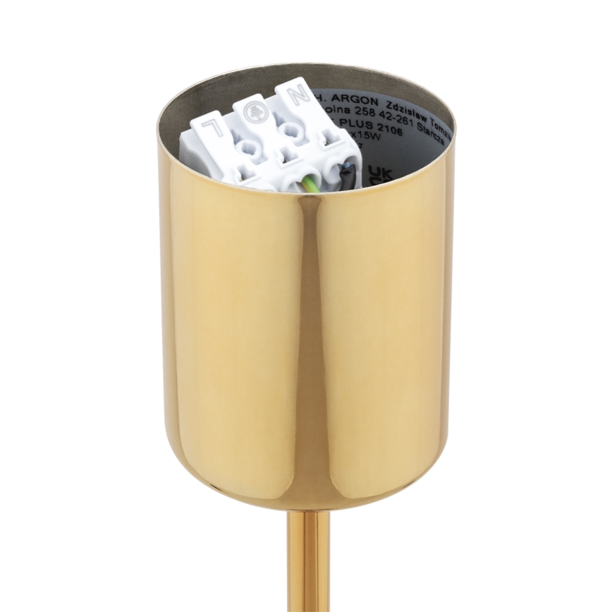 Brilagi - Lysekrone på stang MONTE 5xE27/60W/230V creme/guld