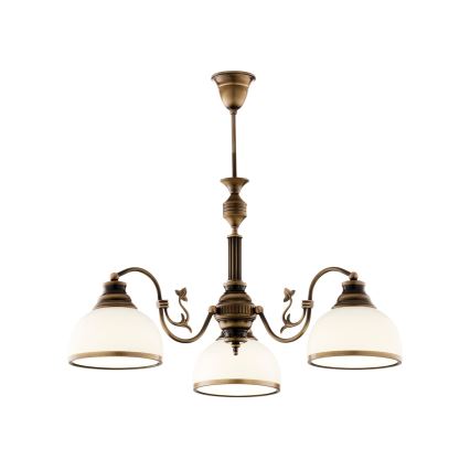 Brilagi - Lysekrone på stang TAURUS 3xE27/15W/230V Ø 70 cm i bronze