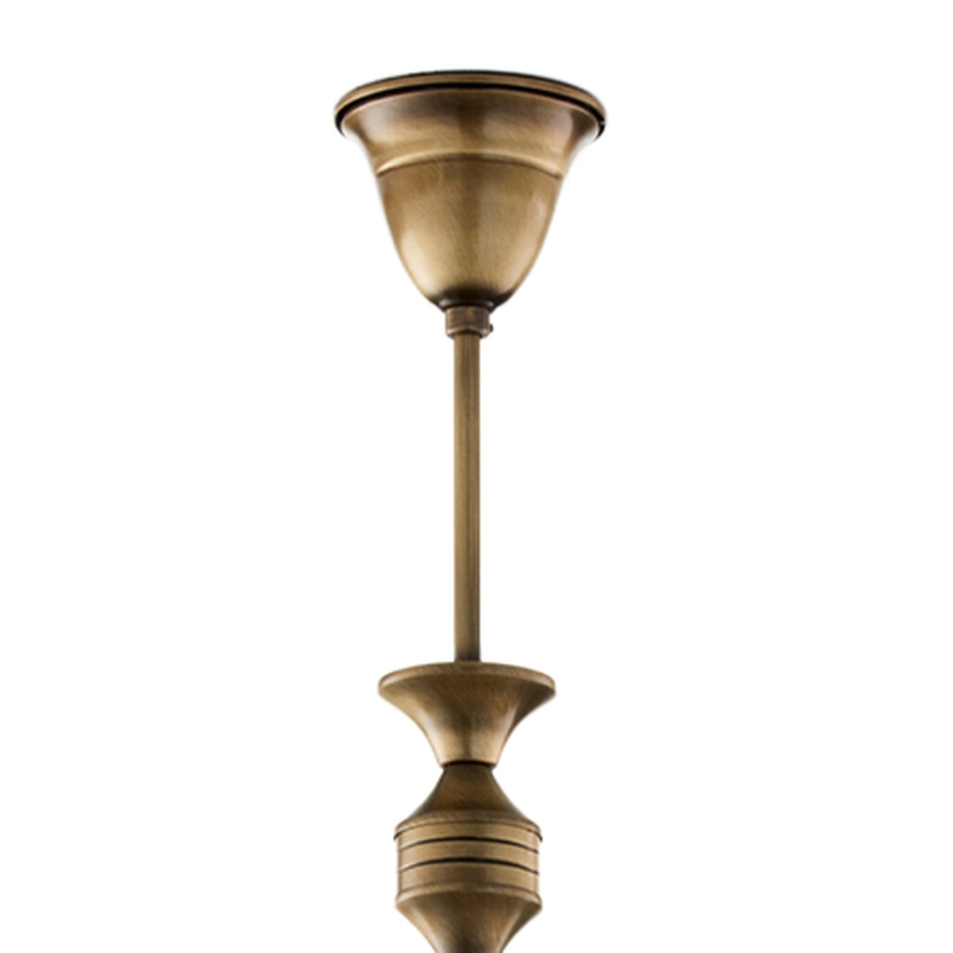 Brilagi - Lysekrone på stang TAURUS 5xE27/15W/230V Ø 70 cm bronze