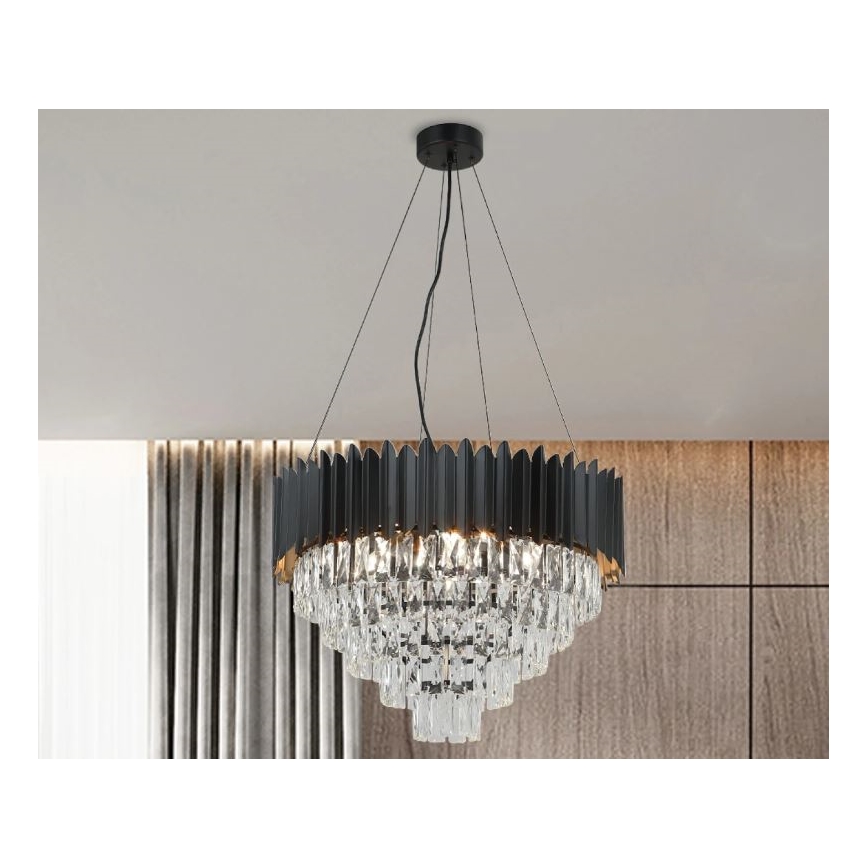 Brilagi - Lysekrone på wire CARLOS 9xE14/40W/230V Ø 60 cm