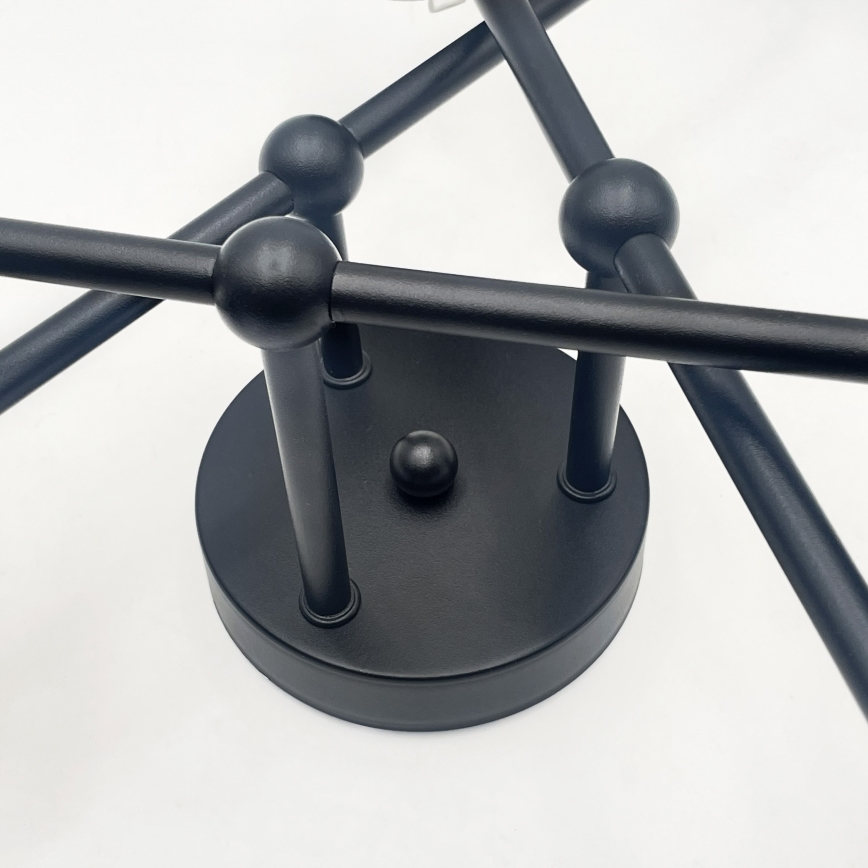 Brilagi - MALIVA overflademonteret loftlampe 6xE14/15W/230V sort/hvid