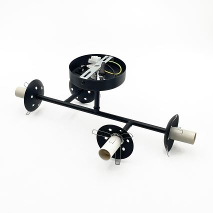 Brilagi - MALONY overflademonteret loftlampe 4xE14/20W/230V sort