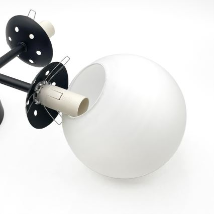 Brilagi - MALONY overflademonteret loftlampe 4xE14/20W/230V sort