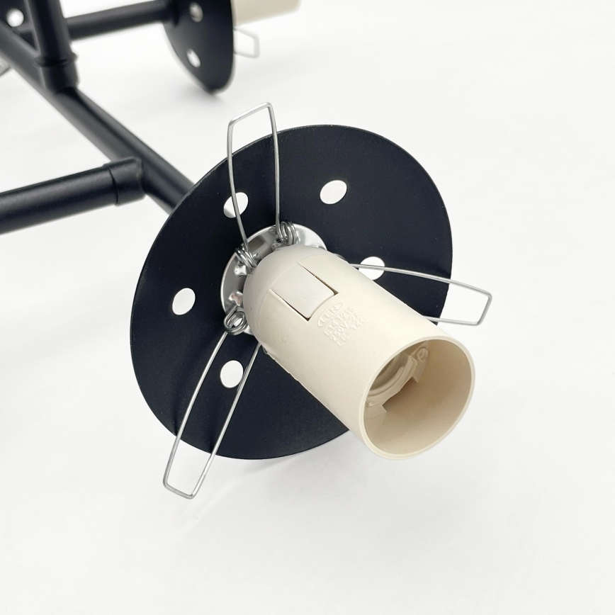 Brilagi - MALONY overflademonteret loftlampe 4xE14/20W/230V sort