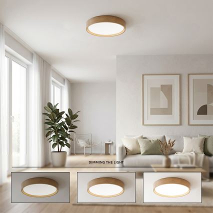 Brilagi - Dæmpbar LED-loftlampe MANAROLA SMART STARS LED/24W/230V 3000-6000K Wi-Fi Tuya Beacon Ø 41 cm eg + fjernbetjening