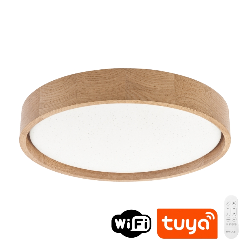 Brilagi - Dæmpbar LED-loftlampe MANAROLA SMART STARS LED/24W/230V 3000-6000K Wi-Fi Tuya Beacon Ø 41 cm eg + fjernbetjening