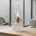 Brilagi - MERLIN petroleumslampe, klart glas/guldfinish/patina