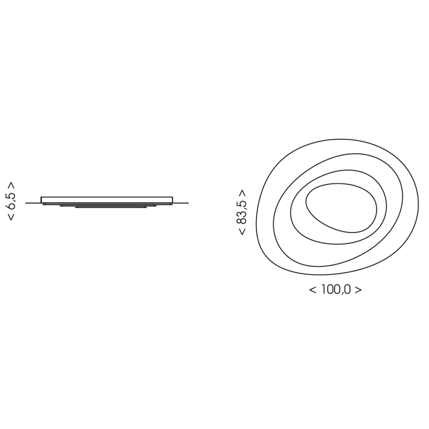 Brilagi - LED dæmpbar loftlampe MODERN MAXI LED/105W/230V 3000-6000K 83,5x1000 cm + fjernbetjening