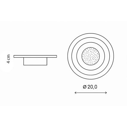 Brilagi - MODERN MINI LED loftlampe 29W/230V 3000/4000/6000K