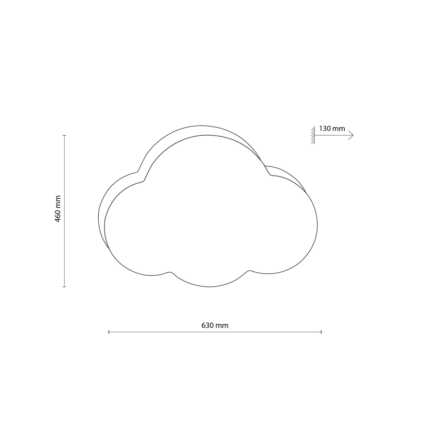 Brilagi - NIMBUS loftlampe til børn 4xE27/15W/230V hvid