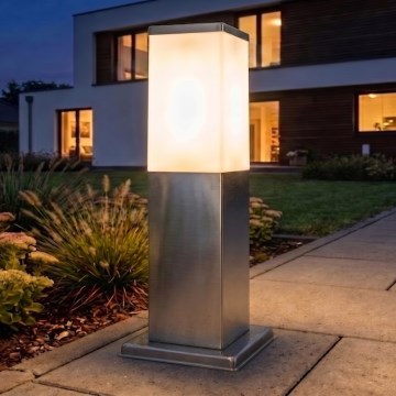 Brilagi - NOVA udendørslampe 1xE27/15W/230V 40 cm IP44 mat krom