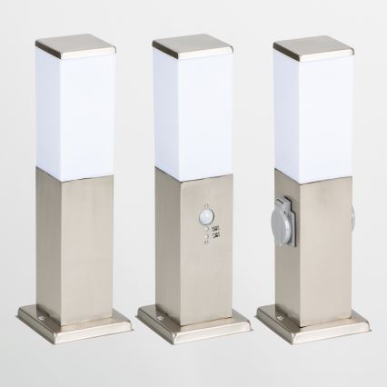 Brilagi - NOVA udendørslampe 1xE27/15W/230V 40 cm IP44 mat krom