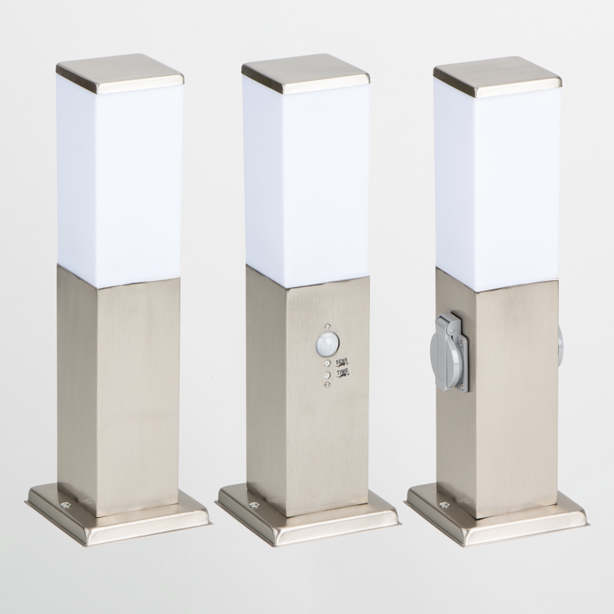 Brilagi - NOVA udendørslampe 1xE27/15W/230V 40 cm IP44 mat krom