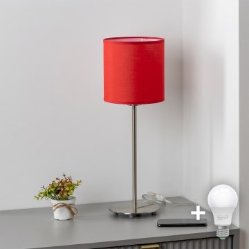 Brilagi - NUBILA LED-bordlampe 1xE27/60W/230V, rød