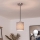 Brilagi - NUBILA LED-pendel med kabel 1xE27/60W/230V Ø 14 cm sort/grå