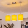Brilagi - NUBILA LED-pendel med wireophæng 3xE27/60W/230V gul