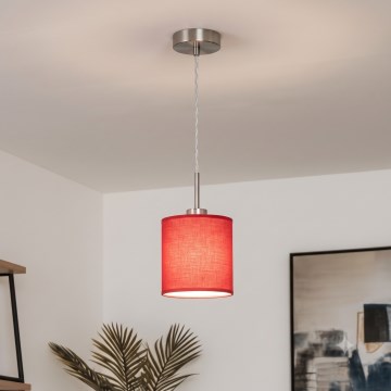 Brilagi - NUBILA LED-pendel på kabel 1x E27 / maks. 60 W / 230 V Ø 14 cm, rød