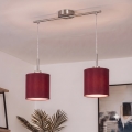 Brilagi - NUBILA LED-pendel på kabel, 2xE27/60W/230V, pompejsk rød