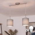 Brilagi - NUBILA LED-pendel på wire 2xE27/60W/230V, lysegrå