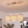 Brilagi - NUBILA LED-pendel på wire 3xE27/60W/230V, lysebrun