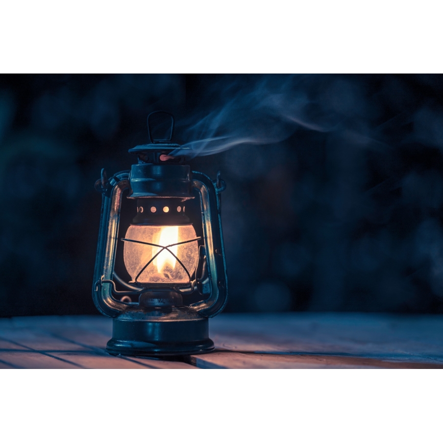 Brilagi - Olielampe LANTERN 19 cm mørkeblå