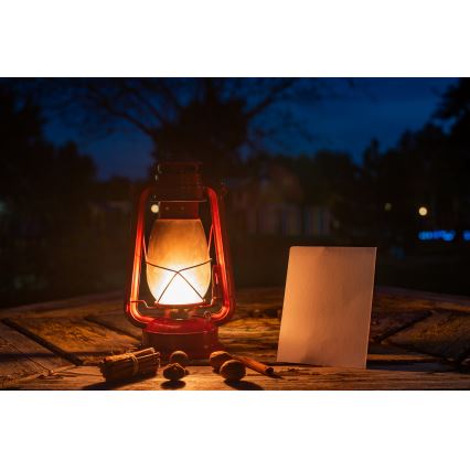 Brilagi - Olielampe LANTERN 31 cm rød