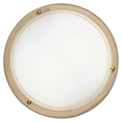 Brilagi - ORBIS loftlampe 2xE27/60W/230V Ø 38 cm, fyrretræ