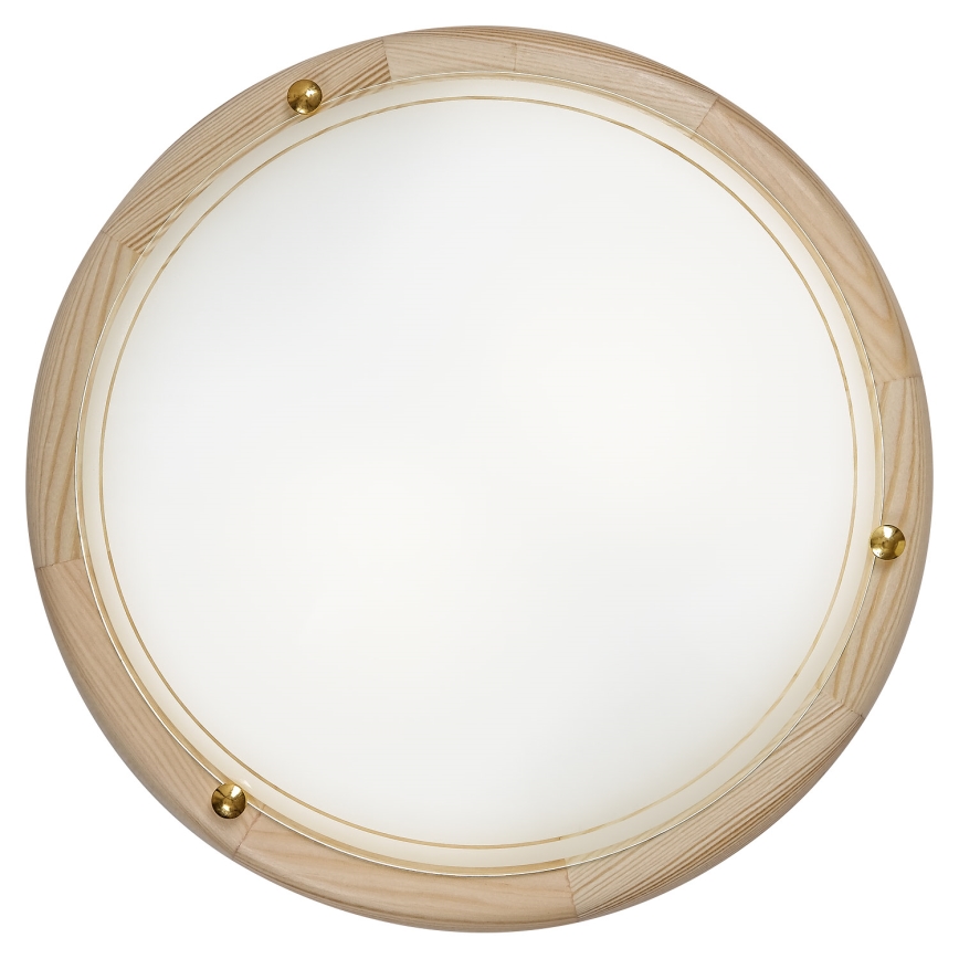 Brilagi - ORBIS loftlampe 2xE27/60W/230V Ø 38 cm, fyrretræ