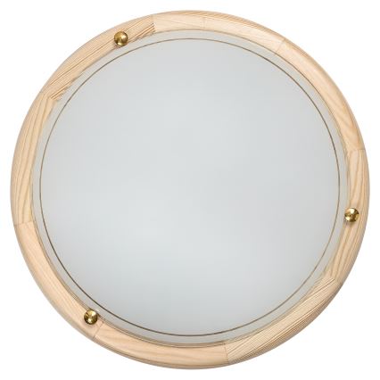 Brilagi - ORBIS loftlampe 2xE27/60W/230V Ø 38 cm, fyrretræ