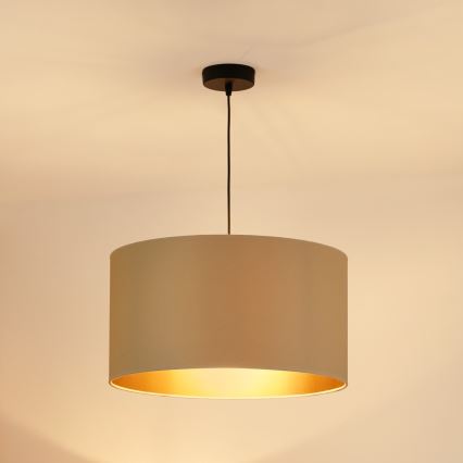 Brilagi - Loftlampe på kabel OREGON ROLLER VEGE 1xE27/15W/230V Ø 45 cm beige