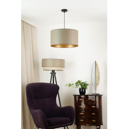 Brilagi - Loftlampe på wire OREGON ROLLER VEGE 1xE27/15W/230V Ø 45 cm grå