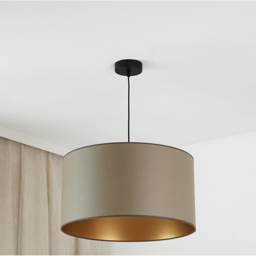 Brilagi - Loftlampe på wire OREGON ROLLER VEGE 1xE27/15W/230V Ø 45 cm grå