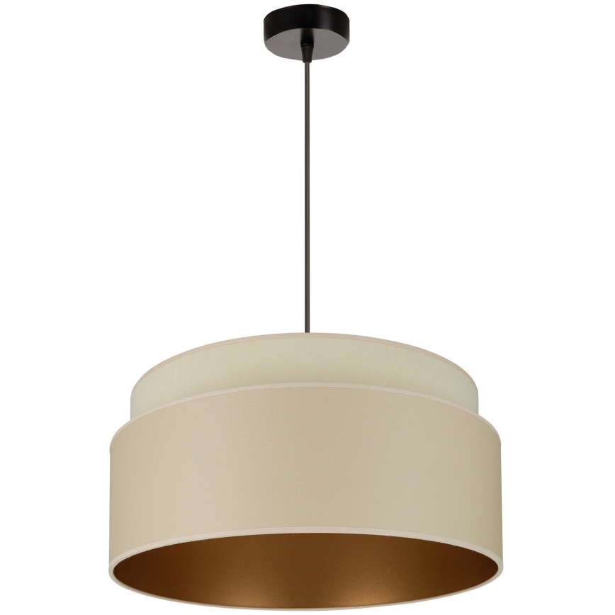 Brilagi - Loftlampe på kabel OREGON VEGE 1xE27/15W/230V Ø 45 cm beige