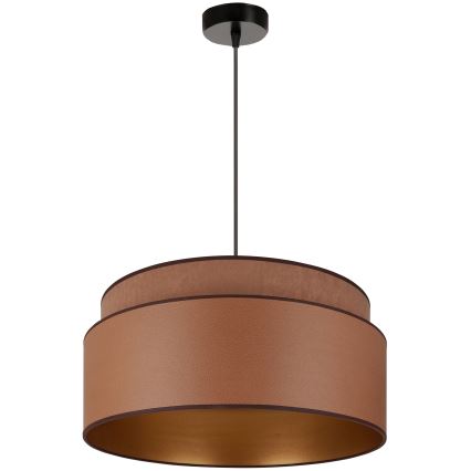 Brilagi - Loftlampe på kabel OREGON VEGE 1xE27/15W/230V Ø 45 cm brun
