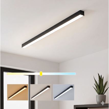 Brilagi - LED overflademonteret loftlampe FULLDAY LED/30/40/50W/230V 2700/4000/6000K 150 cm sort