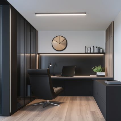 Brilagi - LED påbygget loftlampe FULLDAY LED/20/30/40W/230V 2700/4000/6000K 120 cm UGR19 sort