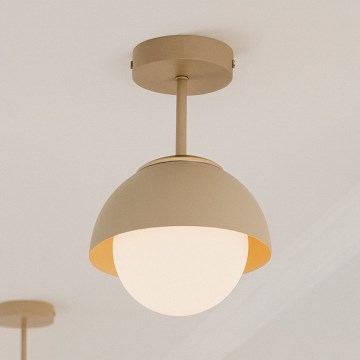 Brilagi - Overflademonteret loftlampe 1xE27/60W/230V beige/guld