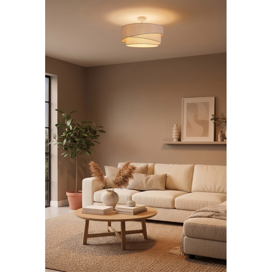 Brilagi - Overflademonteret loftlampe ARROW 1xE27/60W/230V Ø 45 cm beige
