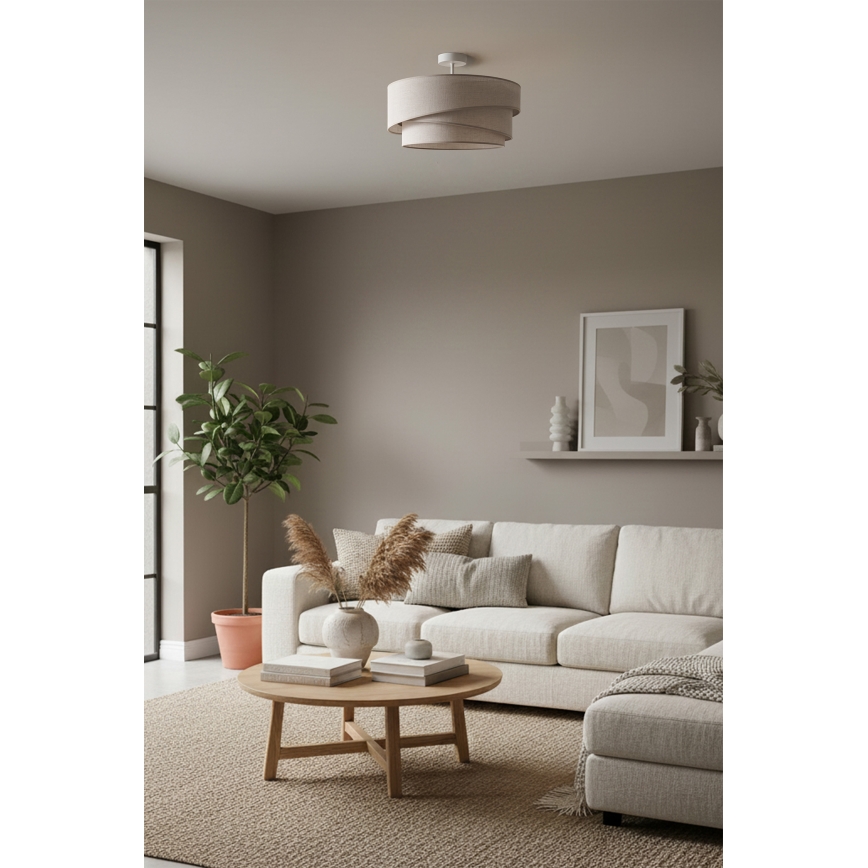 Brilagi - Overflademonteret loftlampe ARROW 1xE27/60W/230V Ø 45 cm beige