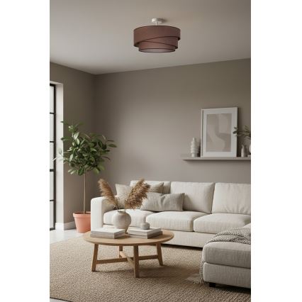 Brilagi - Overflademonteret loftlampe ARROW 1xE27/60W/230V Ø 45 cm brun