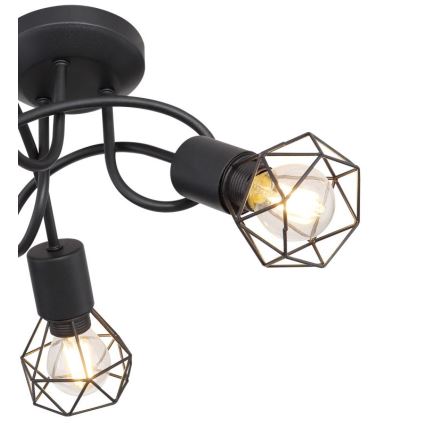 Brilagi - Overflademonteret loftlampe CAGE 3xE14/40W/230V