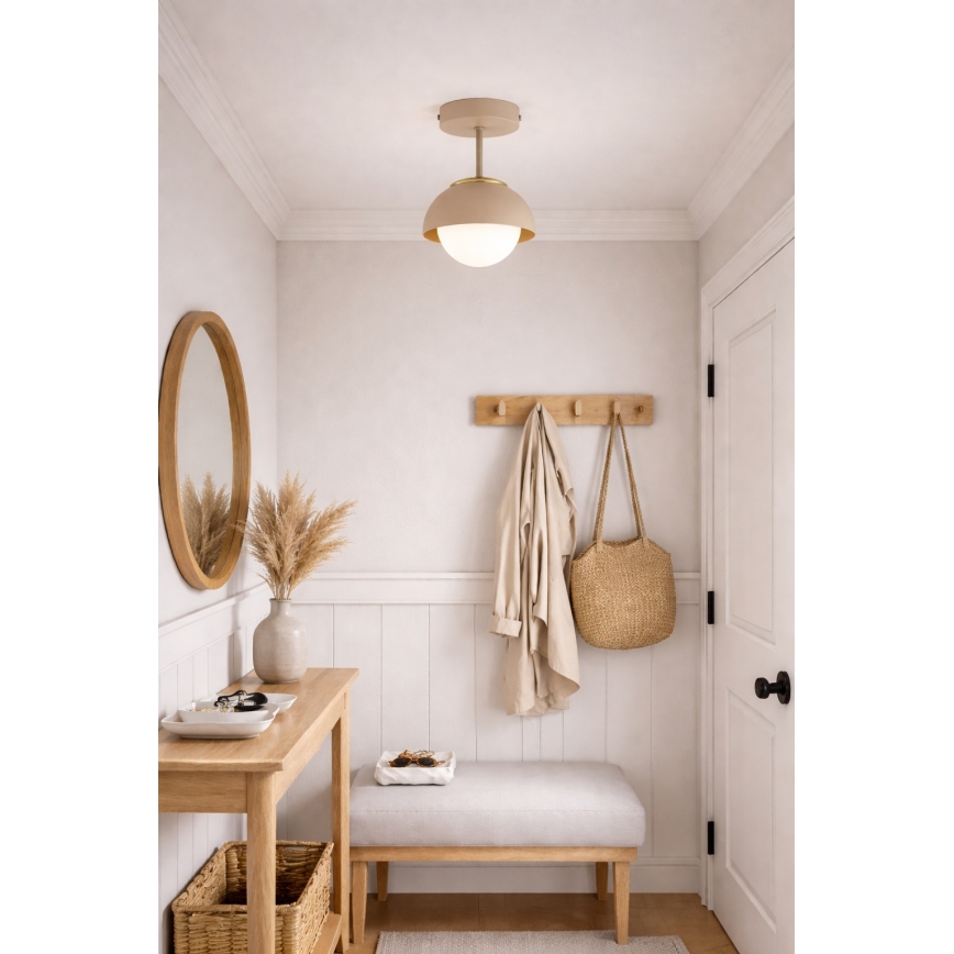 Brilagi - Overflademonteret loftlampe COSMO 1xE27/60W/230V beige/guld