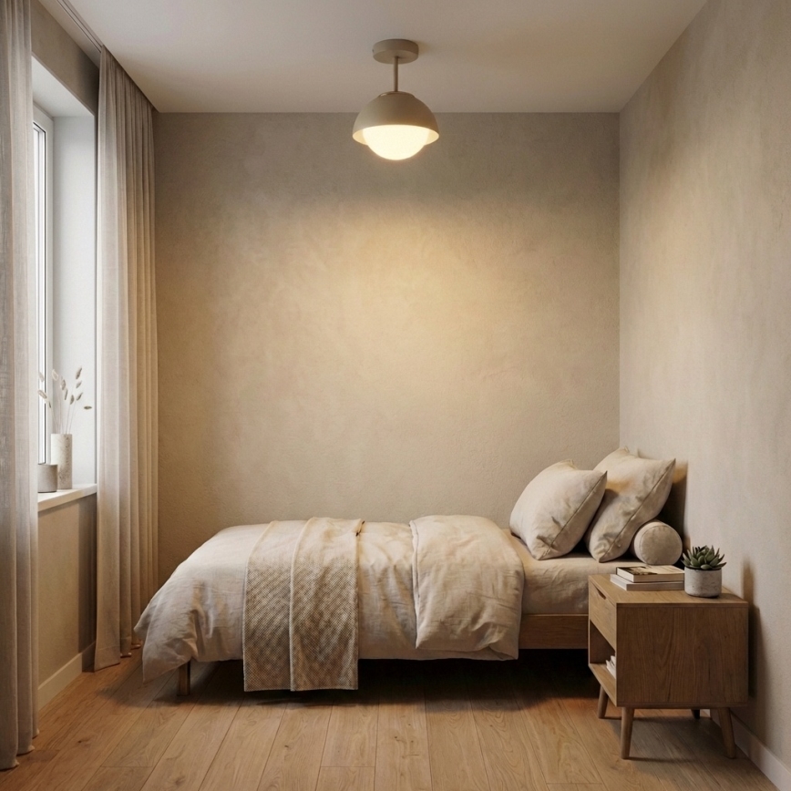 Brilagi - Overflademonteret loftlampe COSMO 1xE27/60W/230V beige/guld