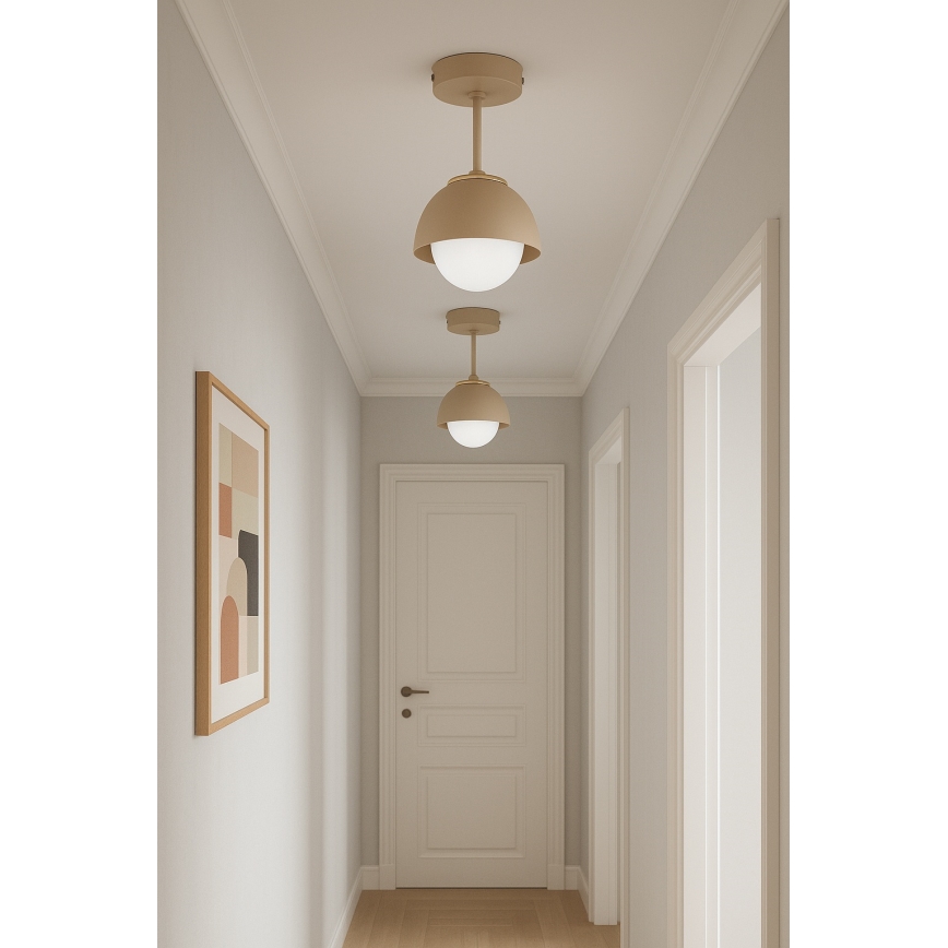 Brilagi - Overflademonteret loftlampe COSMO 1xE27/60W/230V beige/guld