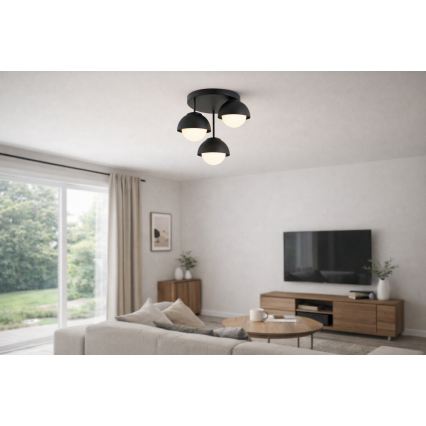 BRILAGI - Overflademonteret loftlampe COSMO 3xE27/60W/230V sort