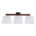 Brilagi - Overflademonteret loftlampe LATTE 3xE27/60W/230V fyrretræ/hvid